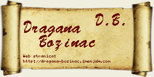 Dragana Božinac vizit kartica